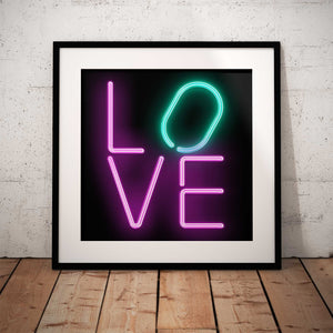 LOVE - Neon Pink/Green - Super Seconds Sale Price!