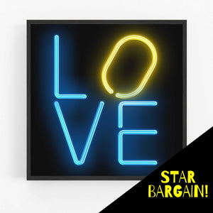 
            
                Load image into Gallery viewer, LOVE - Blue/Yellow - Super Seconds Festival Price!
            
        